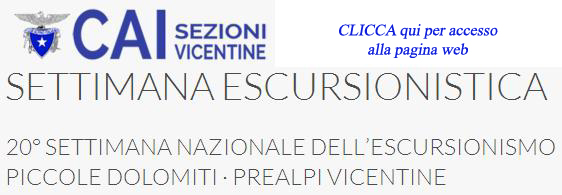 CAI - Settimana Nazionale dell'Escursionismo 2018